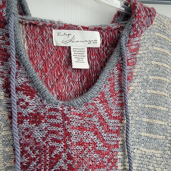 EUC! Vintage Havana Hooded Poncho - Picture 2 of 3